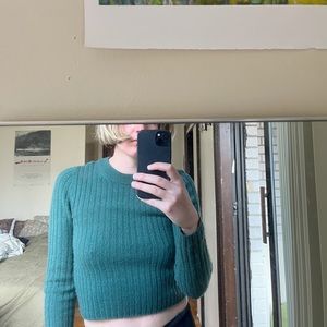 Madewell ribbed cropped sweater